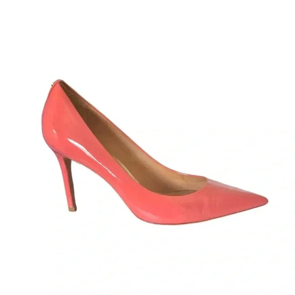 COACH | Women Pink Patent Leather Pointed Toe “Teddie” Classic Heels Size 9B - Picture 2 of 11